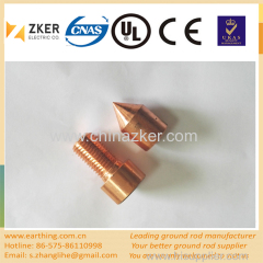 copper weld ground rod driling head/ driving head