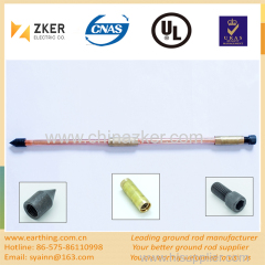 copper weld ground rod driling head/ driving head