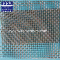 10mm stainless steel square crimped mesh