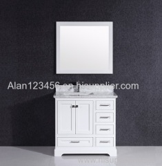 Classic waterproof bathroom solid wood cabinet furniture