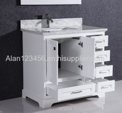 Classic waterproof bathroom solid wood cabinet furniture