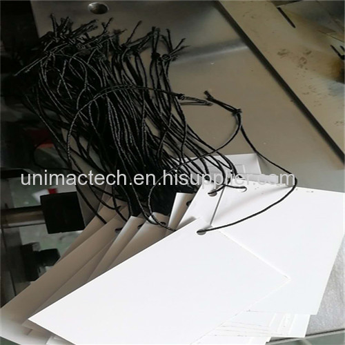 Full automatic wine tag elastic string threader machine