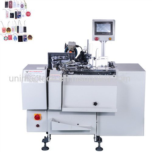 automatic hang card stringging knotting machine