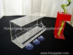 acrylic clear window bird feeder with trays