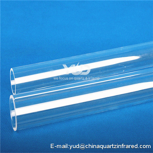 YUD Fused High Quality Polished High temperature quartz tube Customised