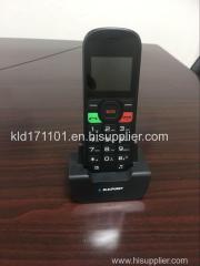 Elder mobile phone with holder of charger