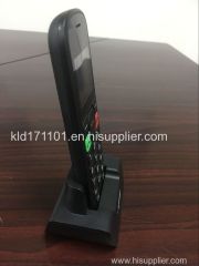 Elder mobile phone with holder of charger
