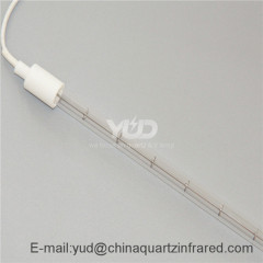 Clear shortwave infrared paint curing lamp