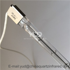 high quality U type120V 500w 224 mm clear ir infrared emitter for Household heaters