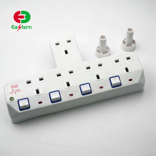 5 Way Plug Wall Outlet Power Strip Socket Splitter