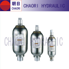 Stainless steel hydraulic accumulator