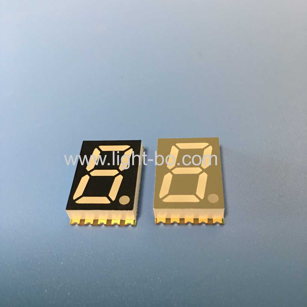 Stable performance ultra blue 0.56inch single digit common anode surface mount led display for home appliance