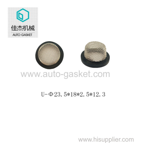 rubber&plastic wrapping filter mesh gasket on water cleaning machine