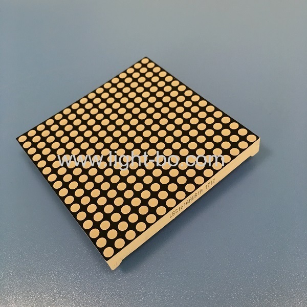 display a led a matrice di punti 3mm 16*16 con catodo a colonna di anodo rosso ultra brillante per segnali in movimento