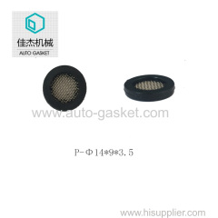 Haining jiajie machinery fitting factory rubber&plastic filter mesh gasket