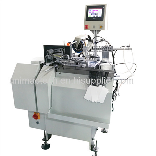 full automatic Ultra-thin hang tag knot tying machine/hangtag threader machine