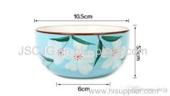 Japanese Three colour Hand Painting Blue and white porcelain Bowl Ceramic Bowls and chopsticks Originality gift The wedd