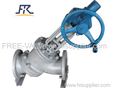 Manual Operation Y Type Slurry Valve for Alumina Industry/Alumina Processing/Slurry Control