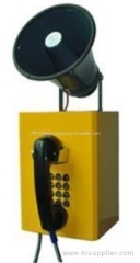 GSM weatherproof speakerphone incoming calls with very loud broadcasting