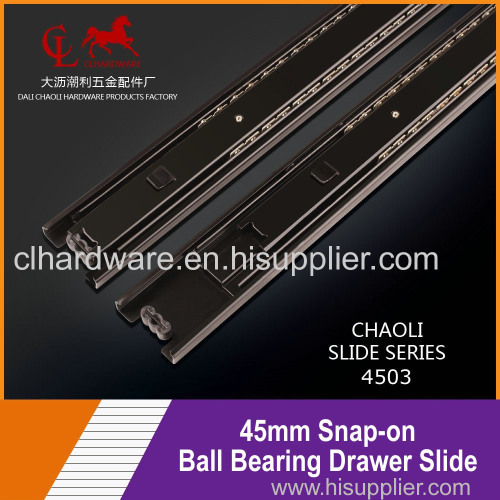 45mm Snap-On Ball Bearing Drawer Slide