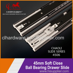 Soft close drawer slide