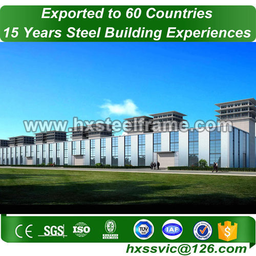 clear span structures formed steel shop buildings ISO9001 provide to Indonesia