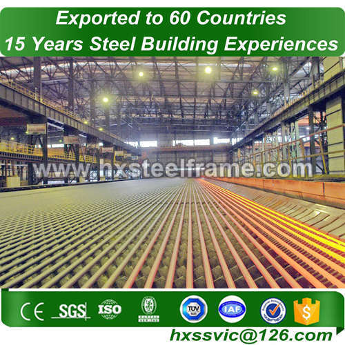 metal warehouse building kits made of steal frame with GB code for Asia client