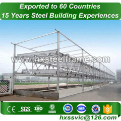 metal workshops and garages made of light weight steel with CE to Seoul market