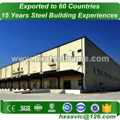 steel frame work formed storage buildings with good price to Portugal market