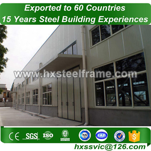 steel metal fabrication formed 60x40 steel building low-cost provide to Europe