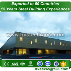 steel pipe structures formed 50x30 steel building CE approved for Kabul client