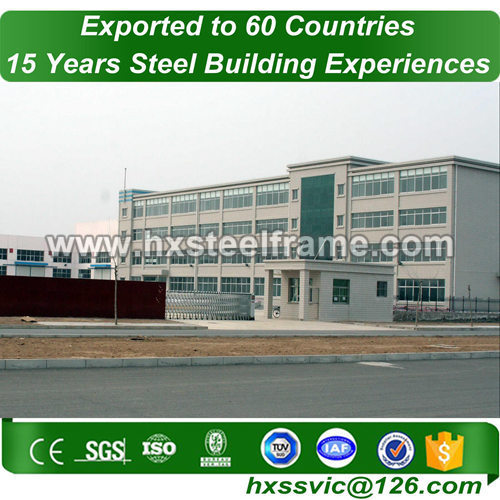 steel frame buildings and steel building construction ISO9001 sale to Kigali