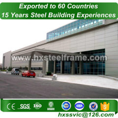 modular commercial buildings made of steel pipe column easy to assembly