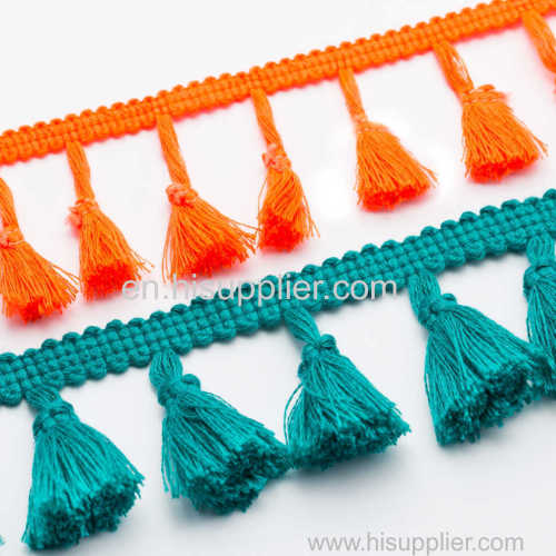 Crochet Braided Tassel; Fringe Tieback Tassel