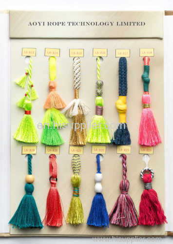 Crochet Braided Tassel; Fringe Tieback Tassel