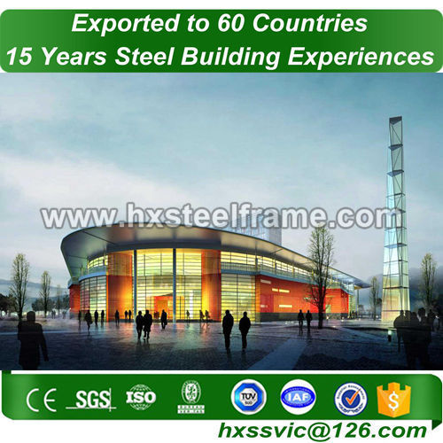 pre made metal buildings made of light steel of lowest Price to Europe market