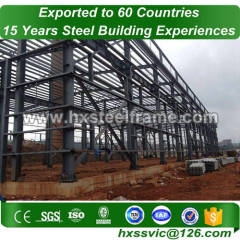 prefabricated building materials made of stell frame with CE provide to Abuja