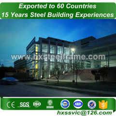 pre manufactured steel buildings made of light steel frame as per AWS1.1