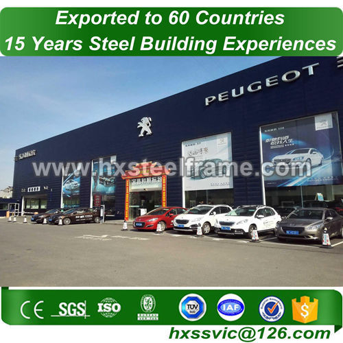 steel frame warehouse and steel structure warehouse big-Span export to Sofia