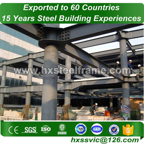 prefabricated residential buildings made of H section steel column with CE