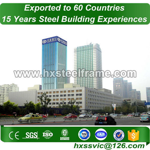 residential post frame buildings made of steel frame ISO9001 to Gabon customer
