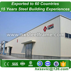 steel storage buildings made of frame steel with CE installed in Ecuador