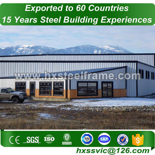 structural steel members formed steel buidings with ISO sell well in Vietnam