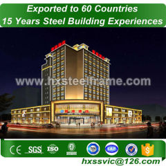 residential steel structures building made of steel tube columns cost-saving