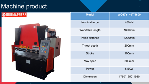 Electric Hydraulic Synchronization Hydraulic Press Brake