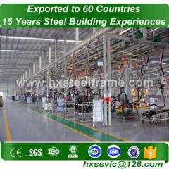 steel structure workshop and Prefab steel warehouse ISO9001 for Liberia client