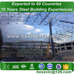 60x120 steel building made of steal frame recyclable sale to Hong Kong