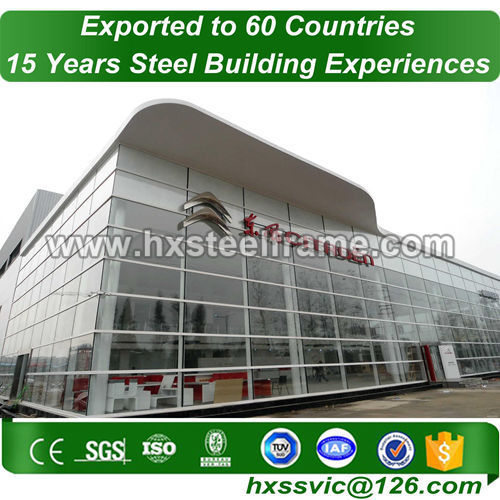 single slope steel building and metal building structure customized