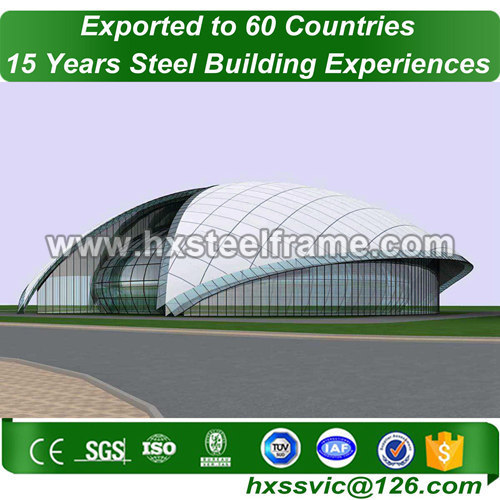 tubular steel structures formed 50x60 steel building big-Span sale to Lebanon
