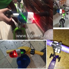 6LED 4Tone LED Bike Light Bicycle Horn Bell